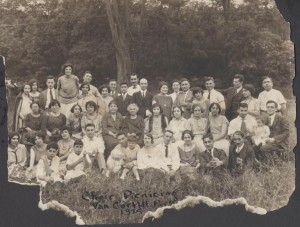 The Choir Picnicking in Van Cortland Park in 1914